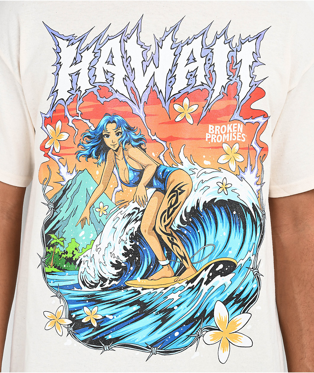 Broken Promises Hawaii North Shore Natural T-Shirt