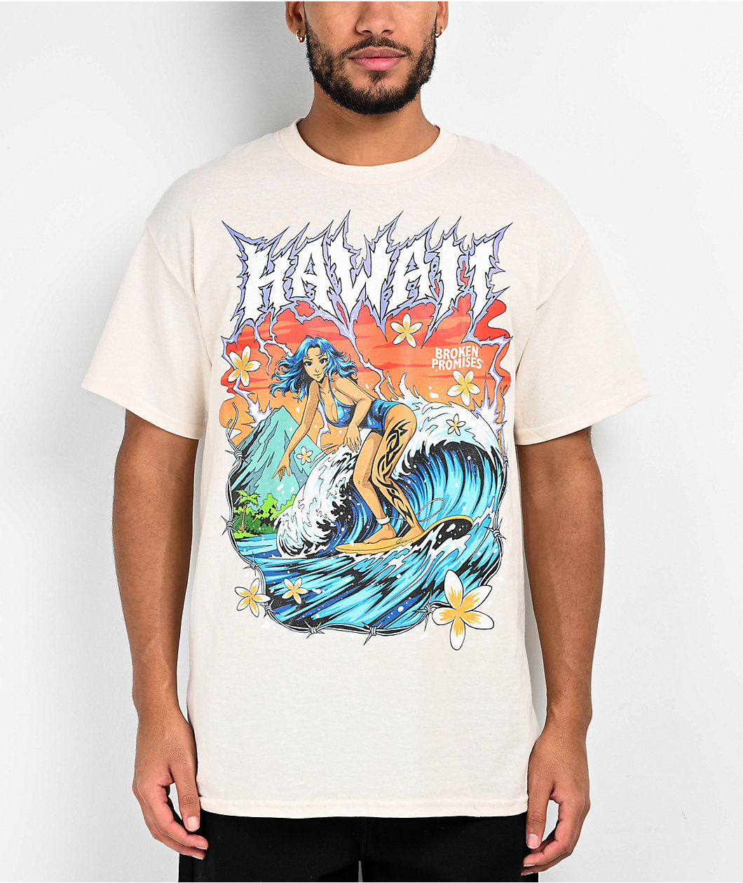 Broken Promises Hawaii North Shore Natural T-Shirt