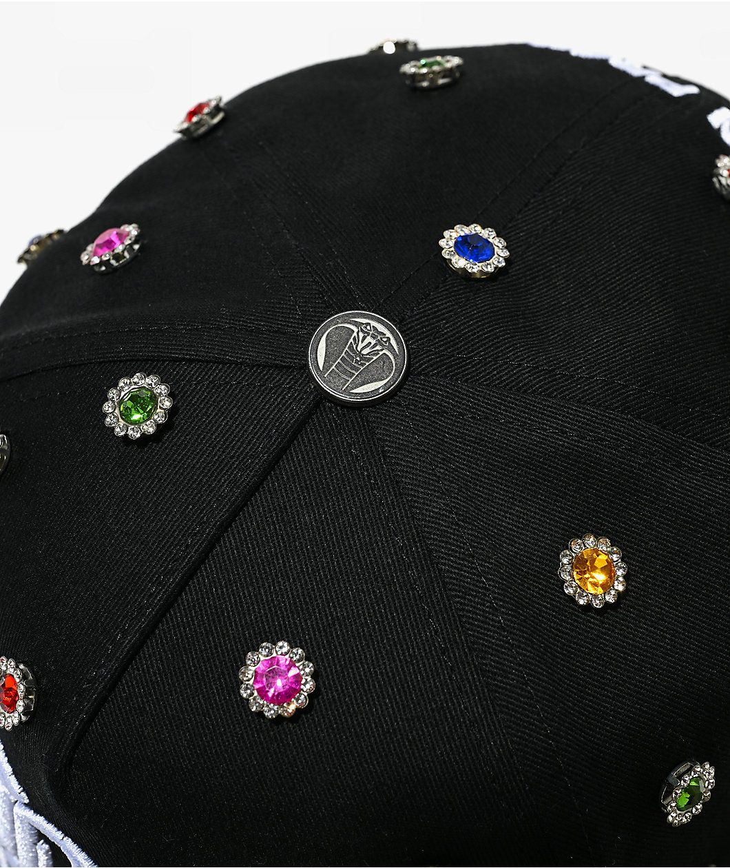 Broken Promises Headcase Rhinestone Black Snapback Hat