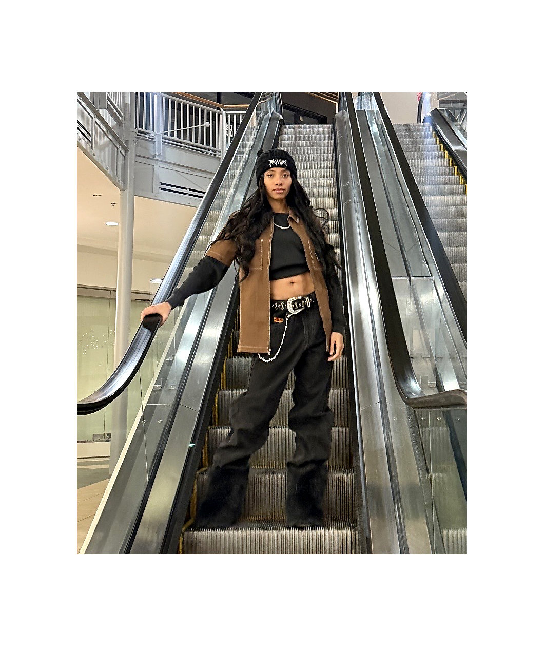 Broken Promises Horn Black Beanie