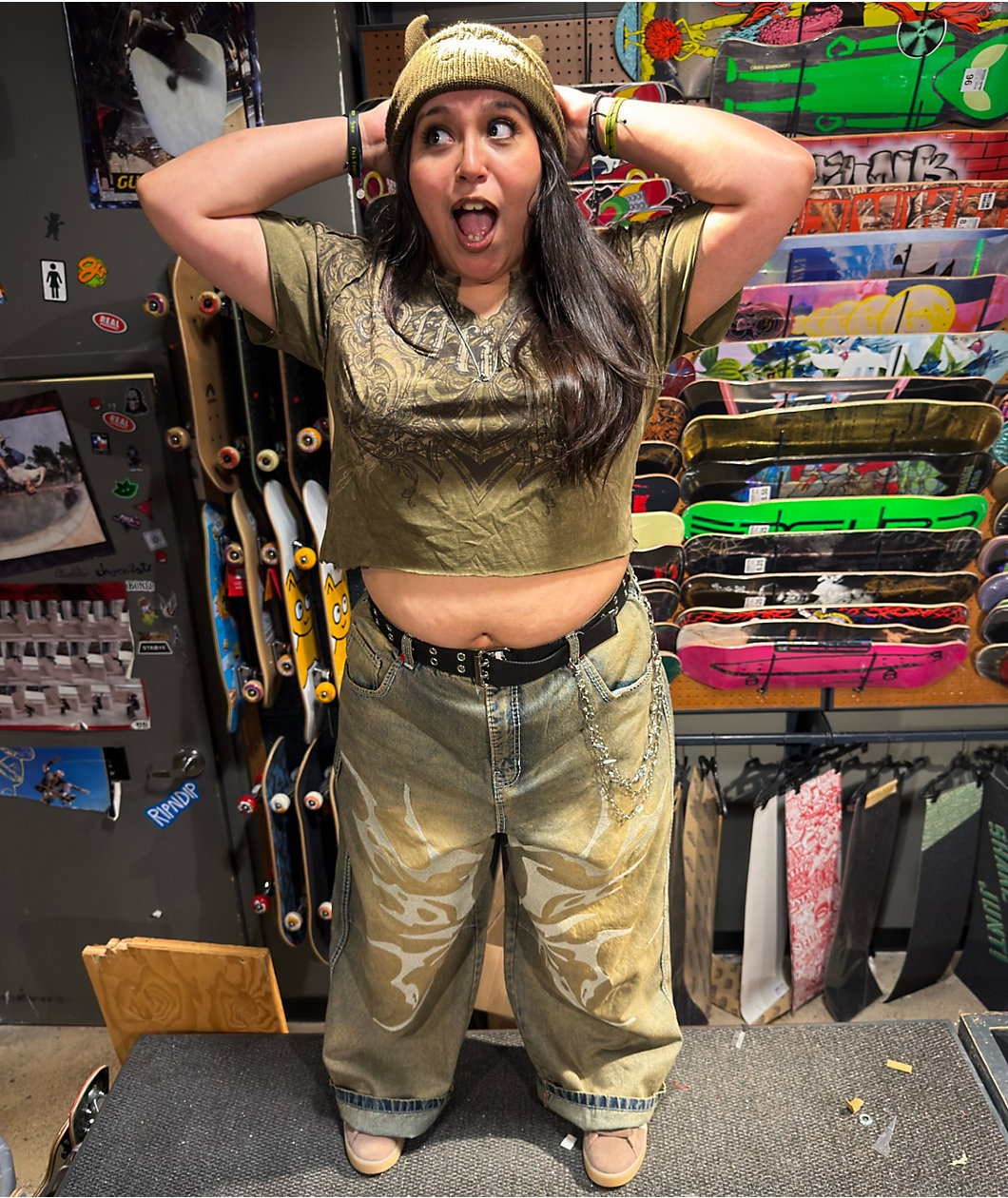 Broken Promises Horn Brown Beanie