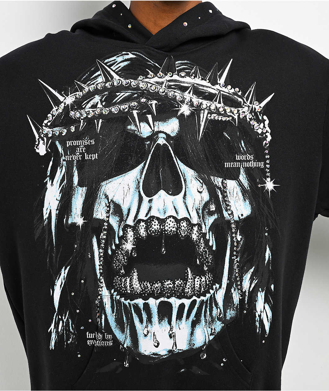 Broken Promises In The Moment Black Hoodie
