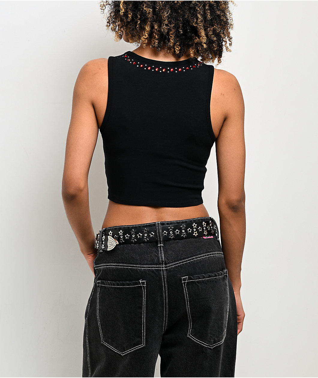 Broken Promises Kennel Black Crop Tank Top