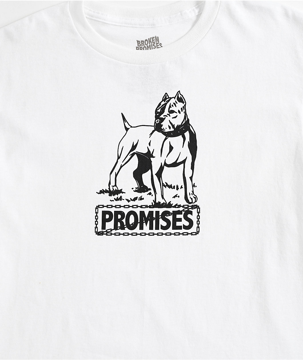 Broken Promises Kids Bully Dog White T-Shirt