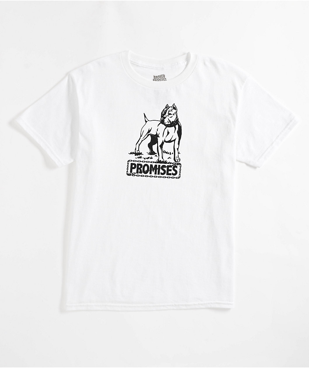 Broken Promises Kids Bully Dog White T-Shirt