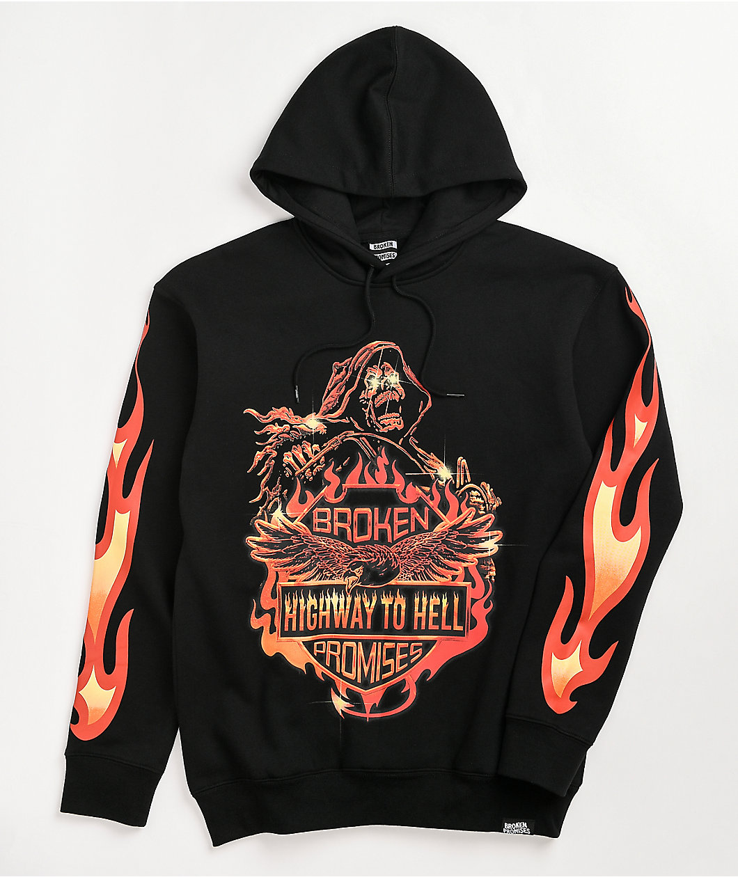 Broken Promises Knuckle Down Black Hoodie