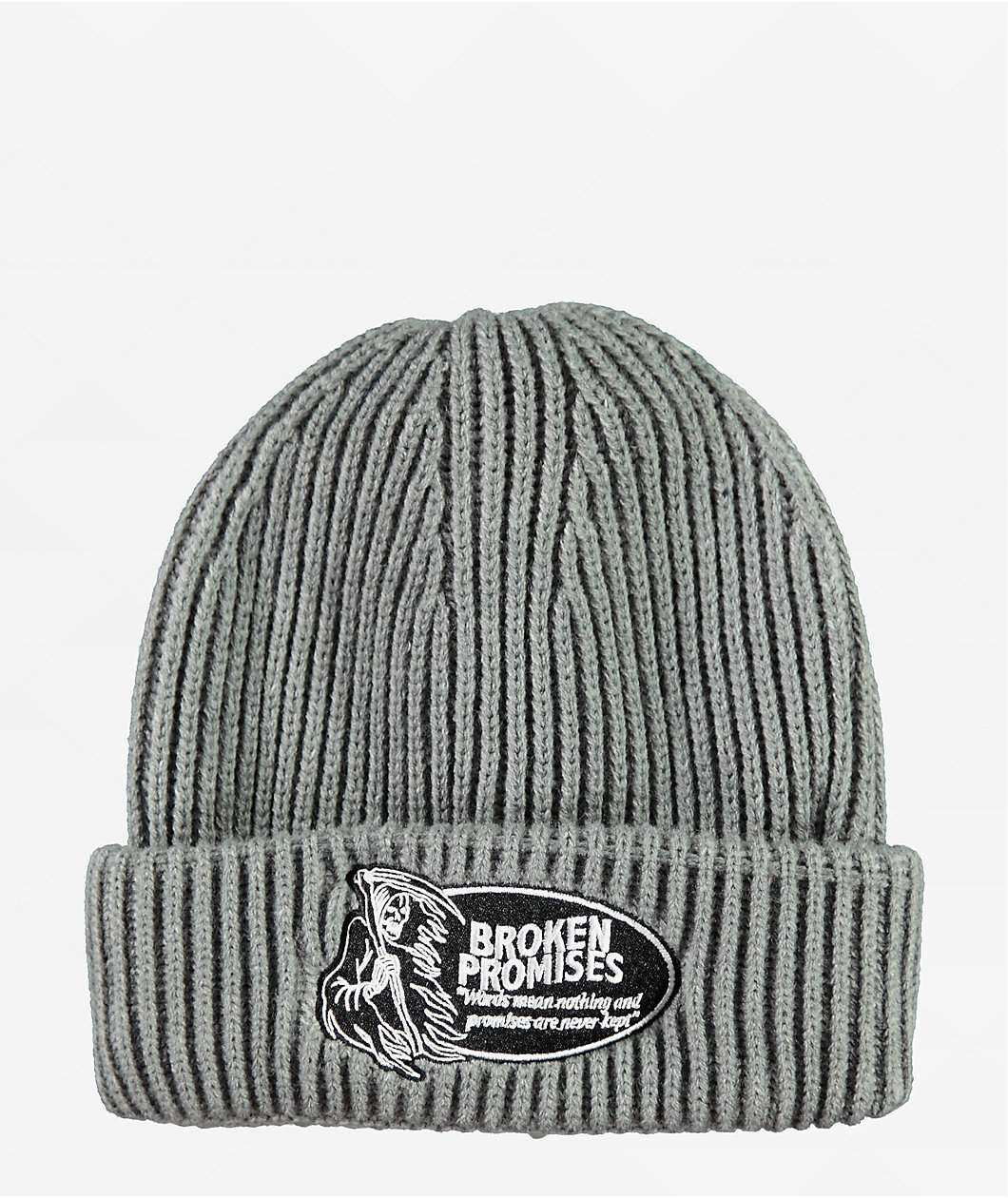 Broken Promises Last Words Grey Beanie