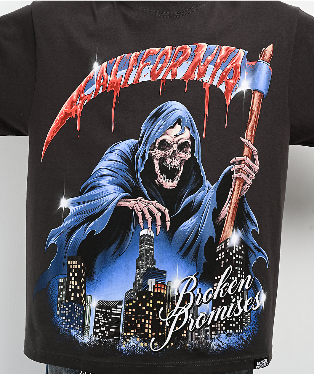 Broken Promises Live And Die Grey T-Shirt