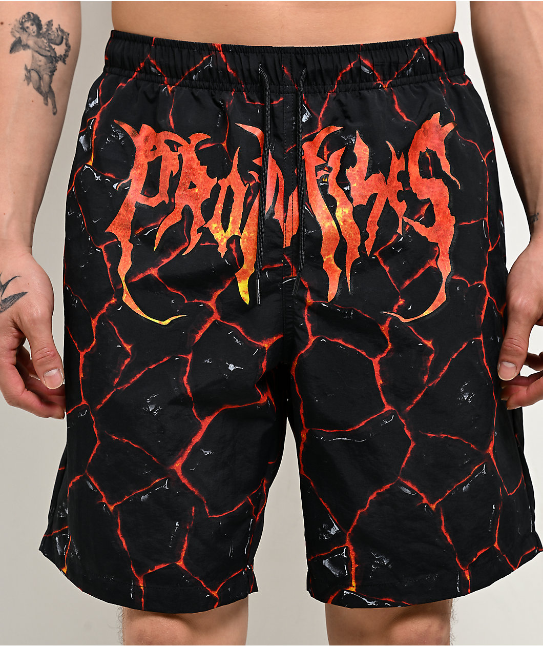 Broken Promises Magma Black Board Shorts