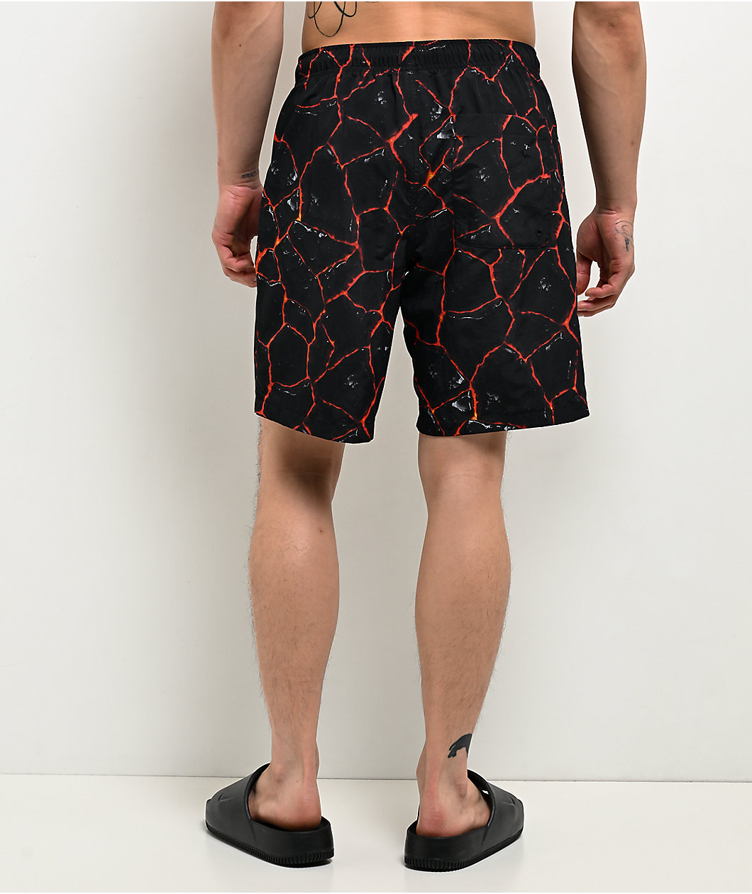 Broken Promises Magma Black Board Shorts