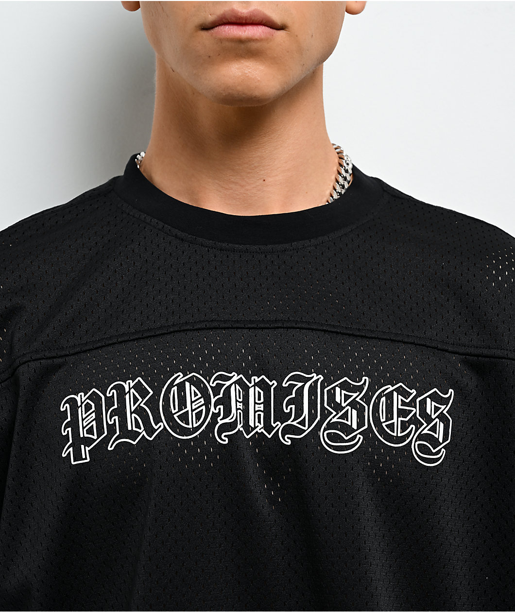 Broken Promises Mausoleum Black Long Sleeve Crop Jersey