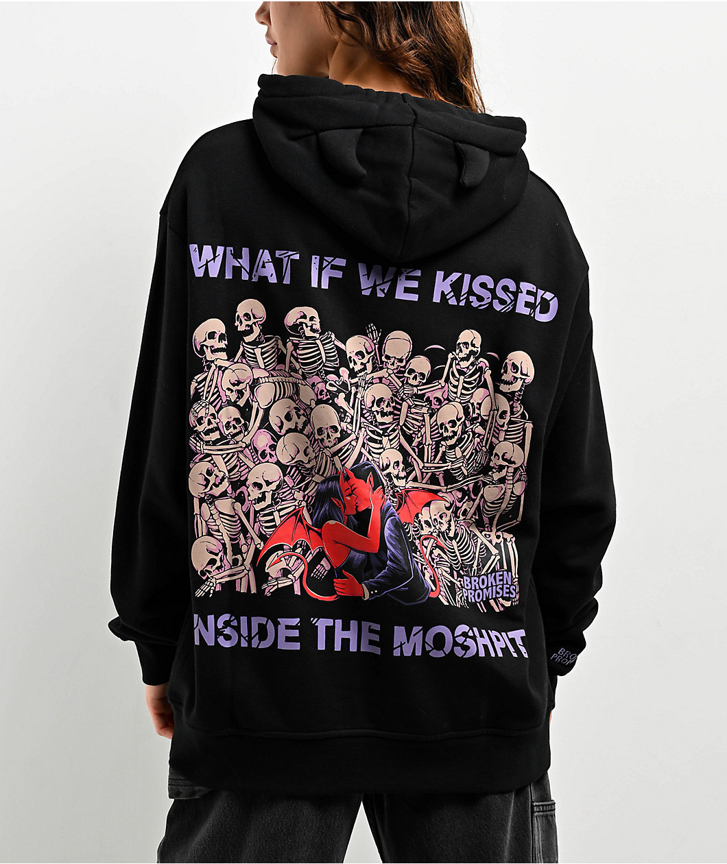 Broken Promises Moshpit Black Hoodie