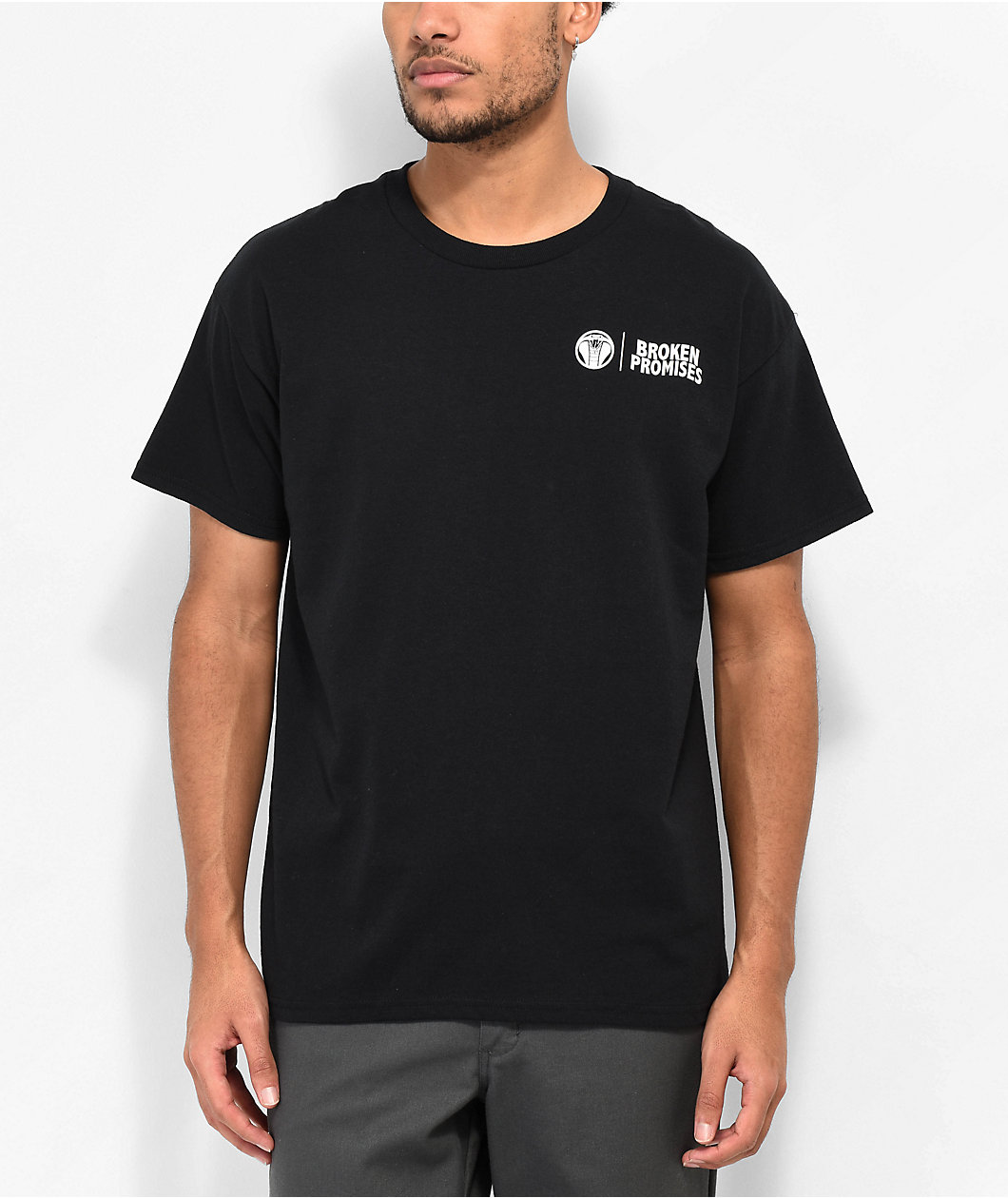 Broken Promises Motto Black T-Shirt