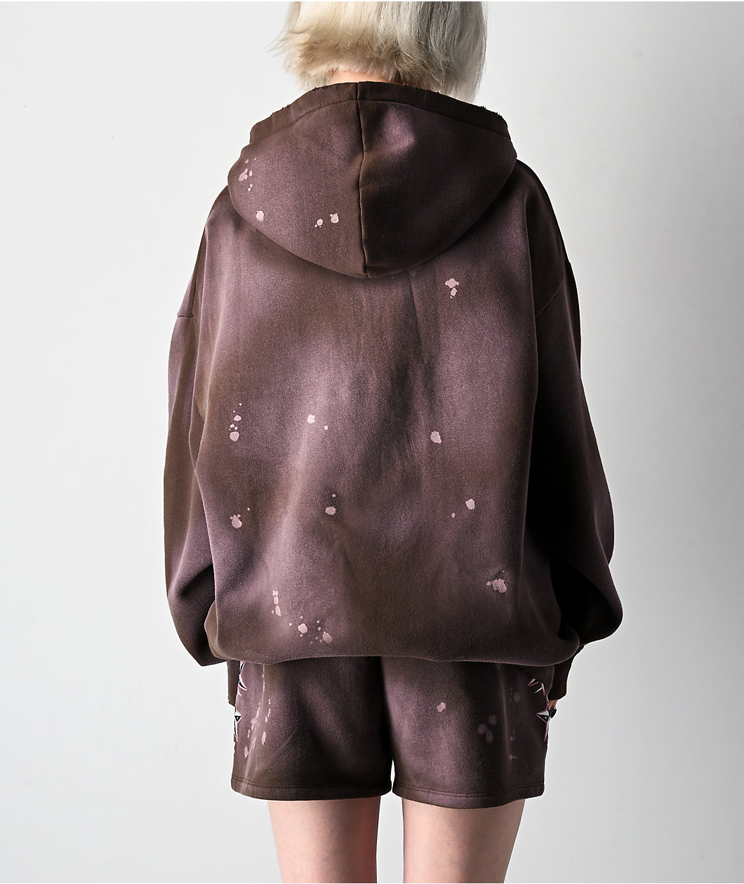 Broken Promises Nautty Brown Wash Hoodie