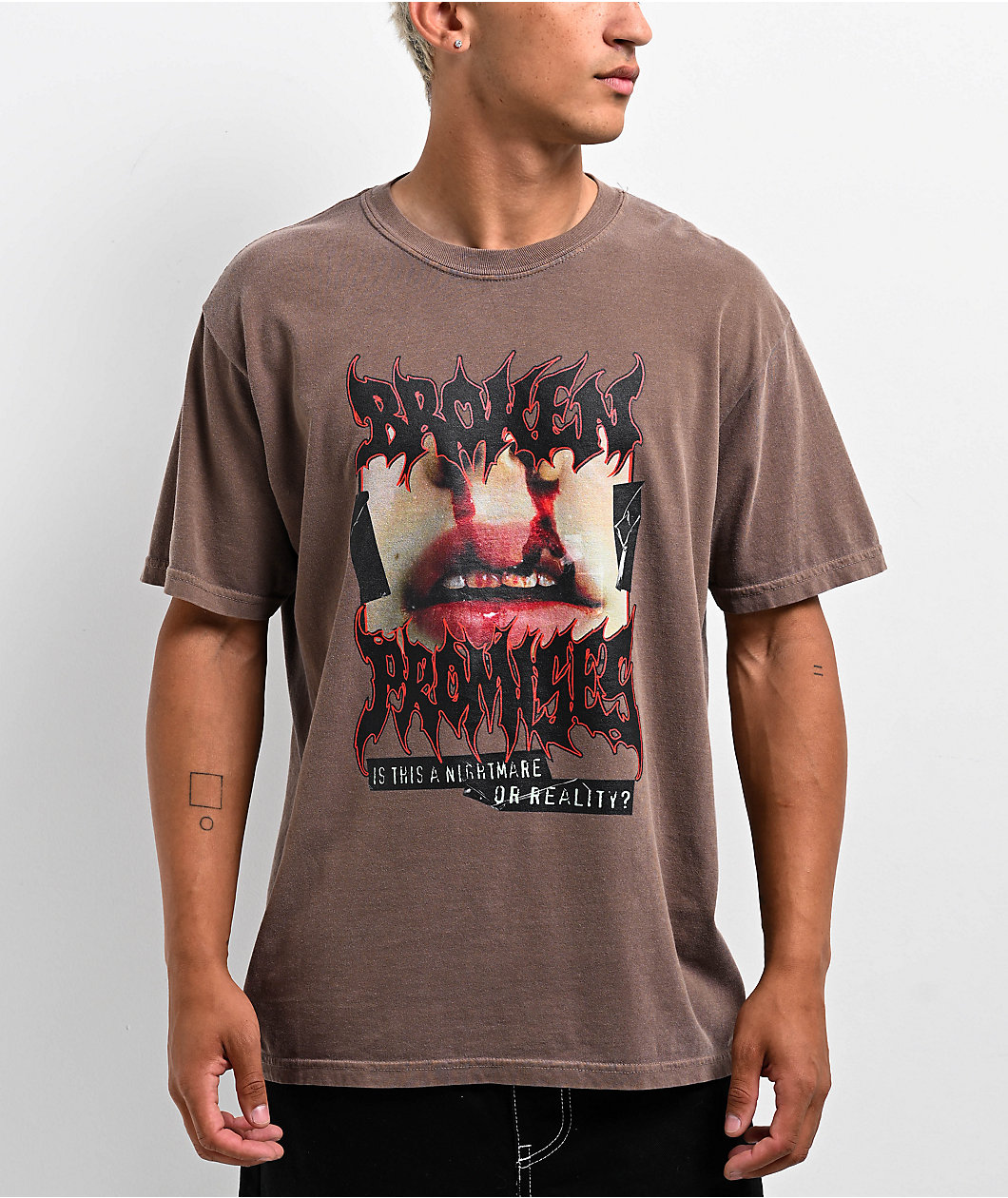 Broken Promises Nosebleed Brown T-Shirt