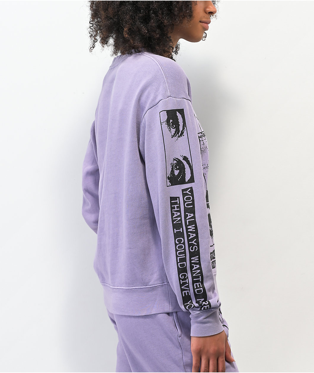Broken Promises Okay To Cry Purple Crewneck Sweatshirt