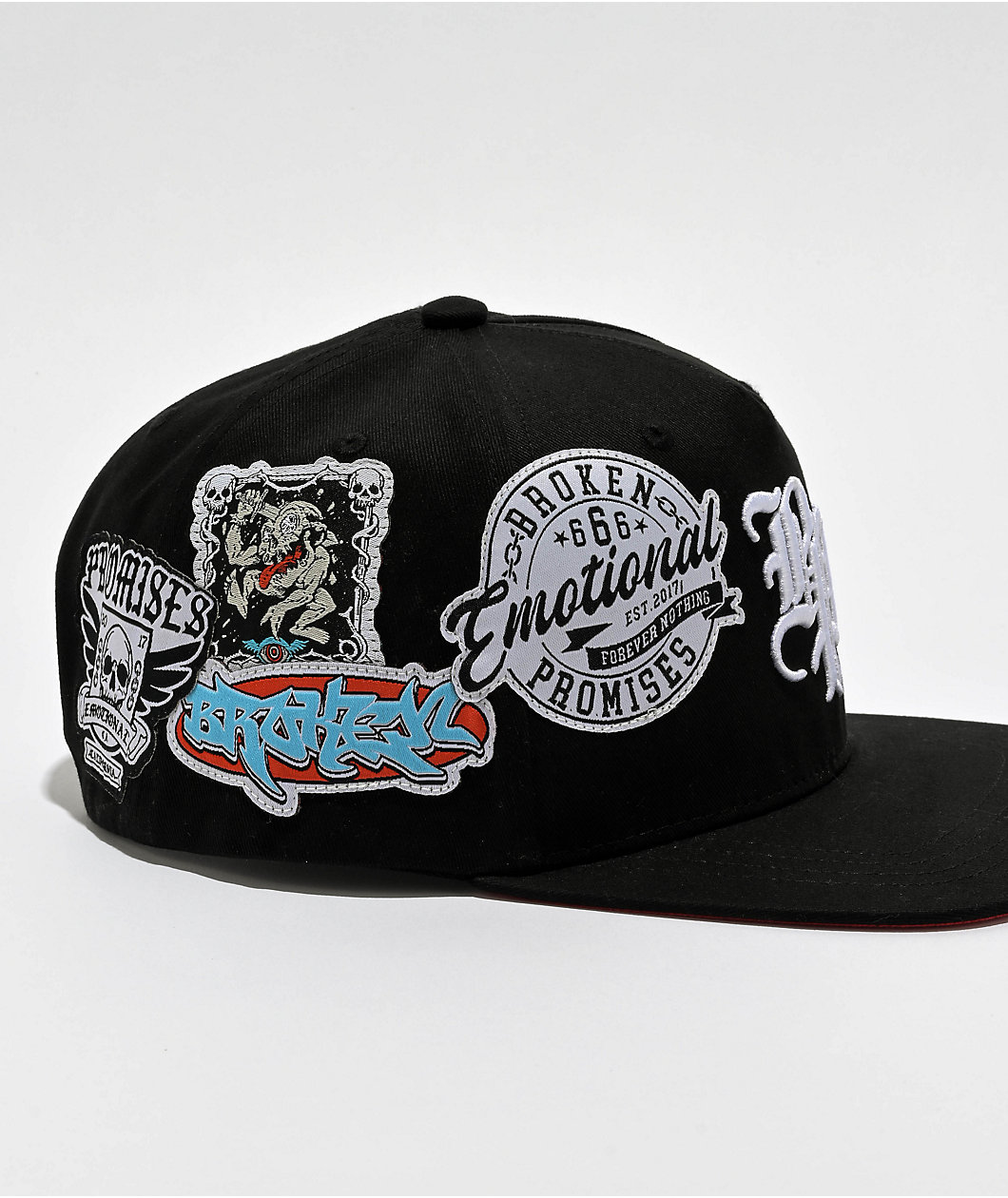 Broken Promises Patch'd Up Black Snapback Hat