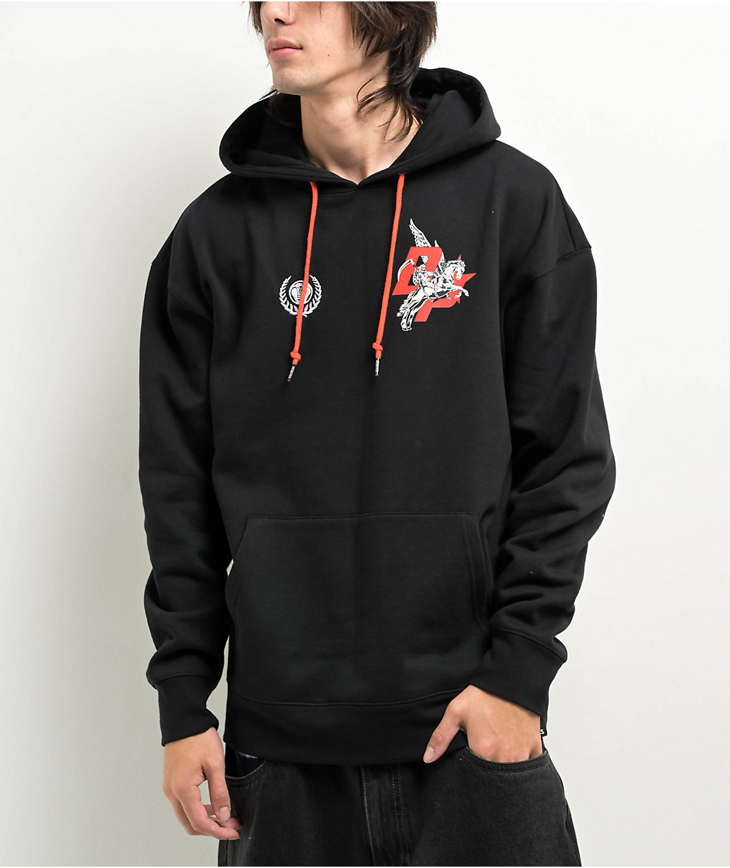 Broken Promises Pegasus Black Hoodie