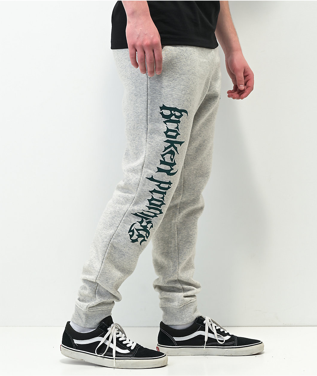 Broken Promises Poor Sport Grey Jogger Sweatpants