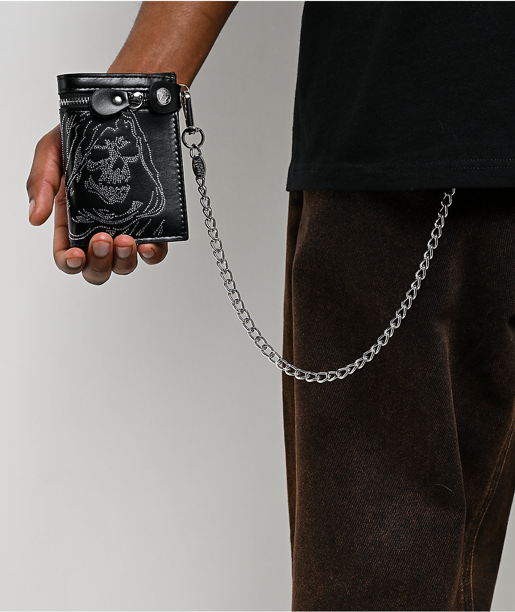 Broken Promises Reaper Black Chain Wallet