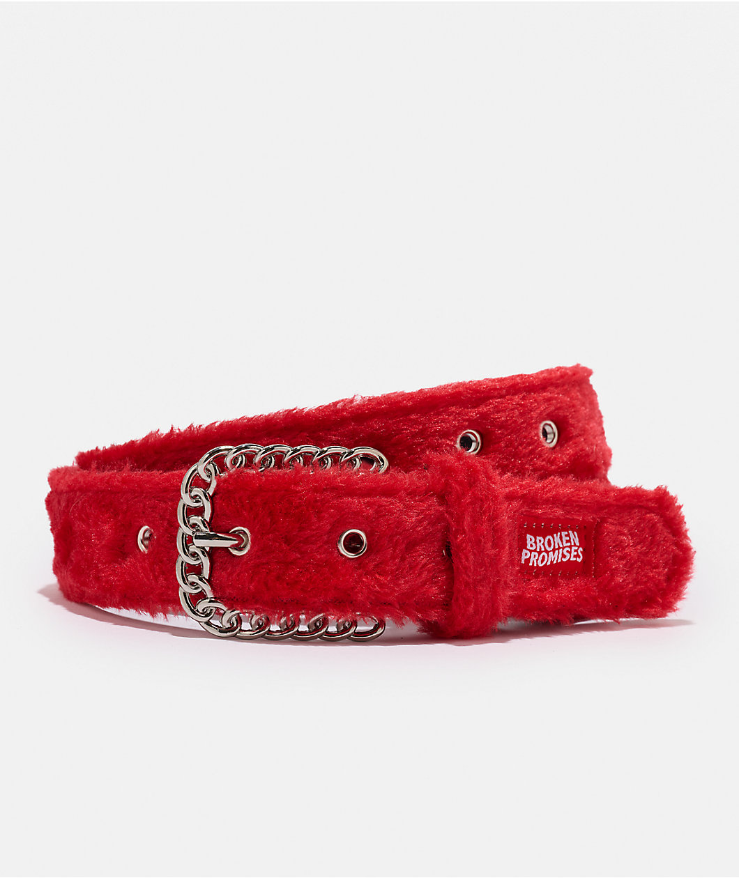 Broken Promises Redrum Faux-Fur Belt