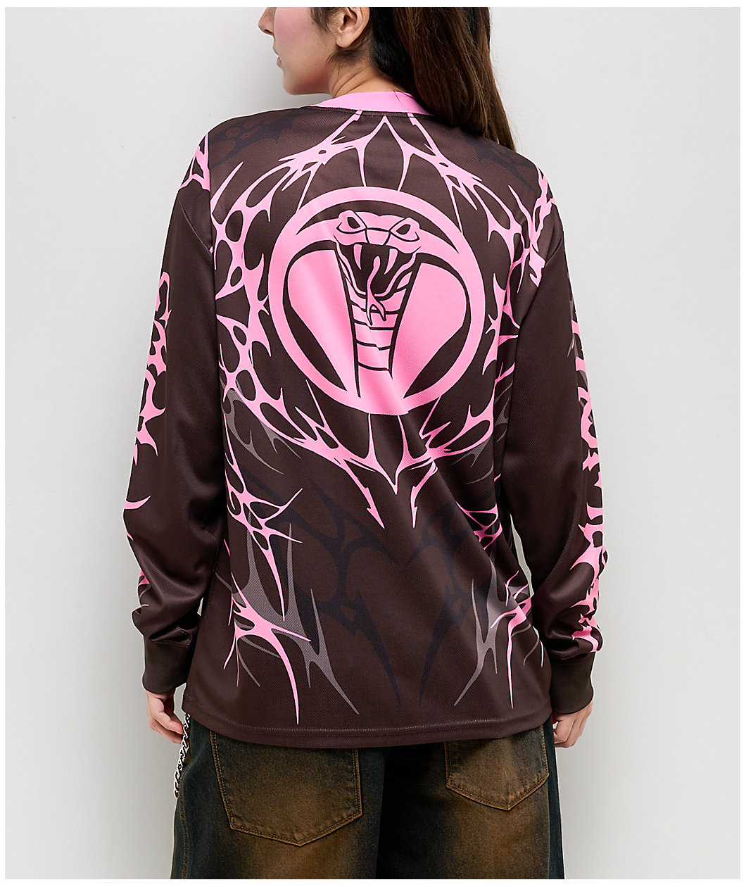 Broken Promises Ritual Moto Brown Long Sleeve Jersey