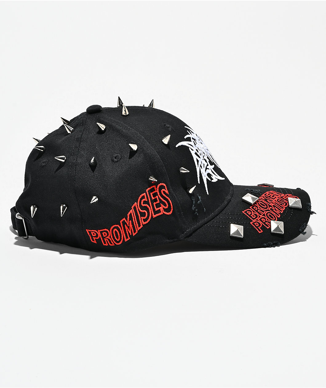 Broken Promises Sacramento Spike Black Strapback Hat