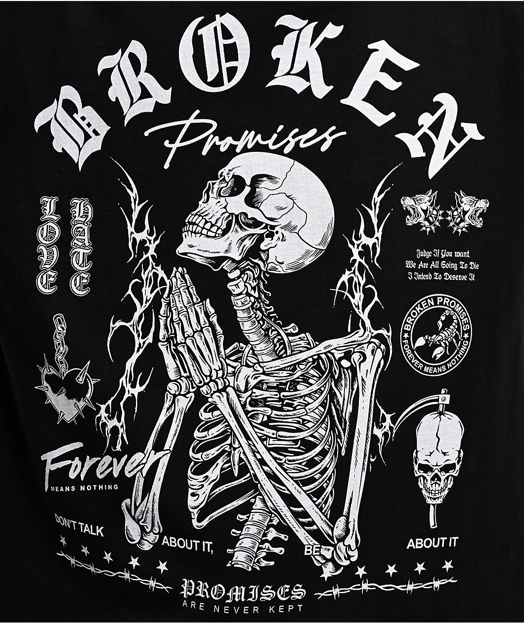 Broken Promises Shadow Within Black T-Shirt