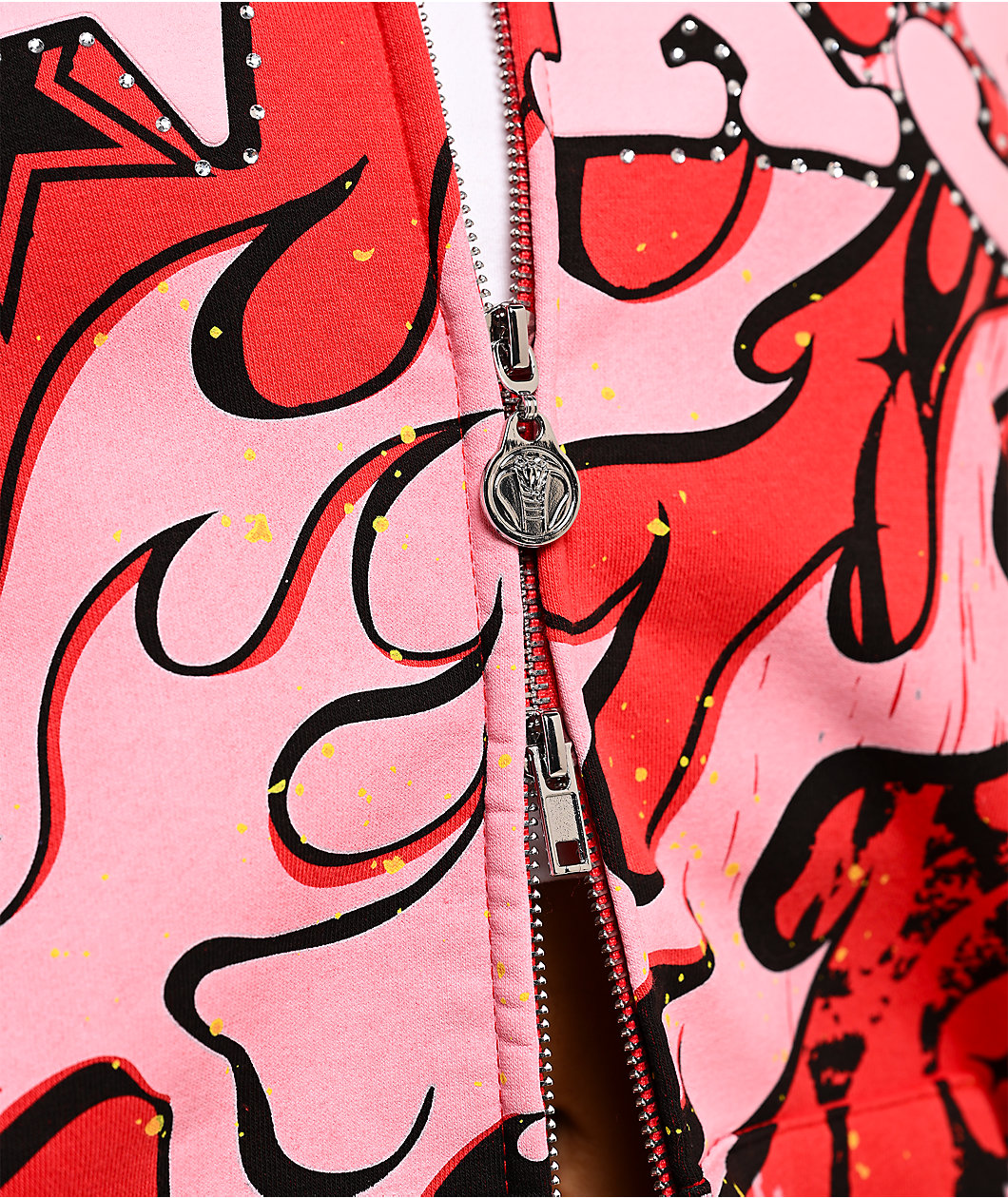 Broken Promises Shooting Star Red Body Bag Zip Hoodie