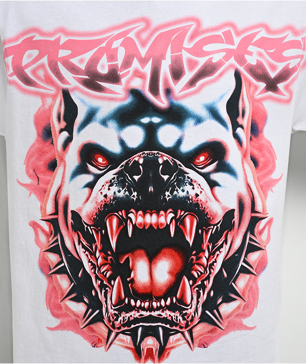Broken Promises Snarl White T-Shirt
