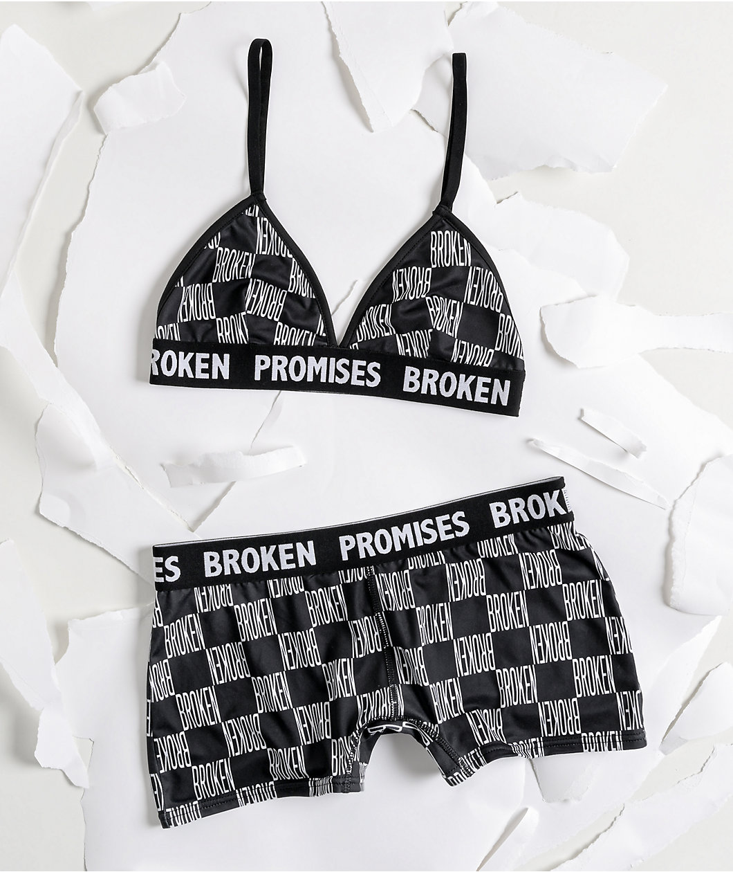 Broken Promises Sound Check Triangle Bralette