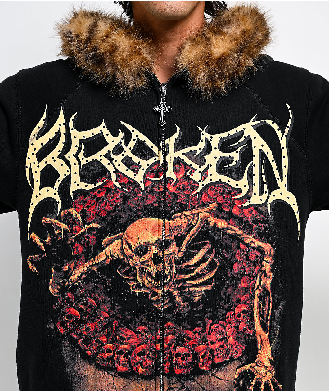 Broken Promises Spelunker Black Zip Hoodie