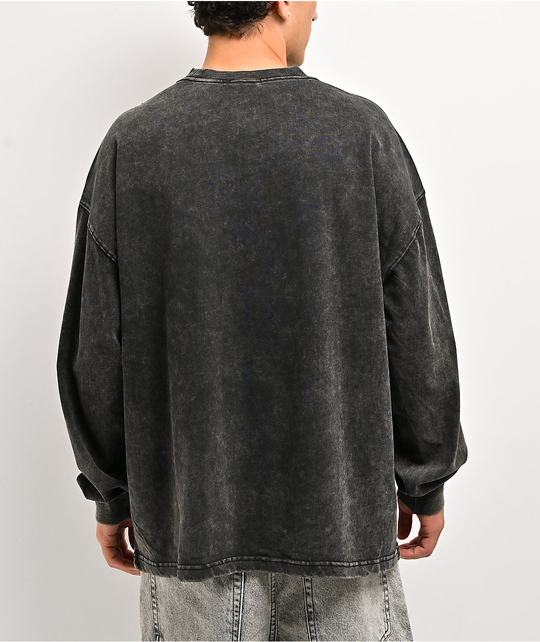 Broken Promises Stiletto Black Wash Long Sleeve T-Shirt