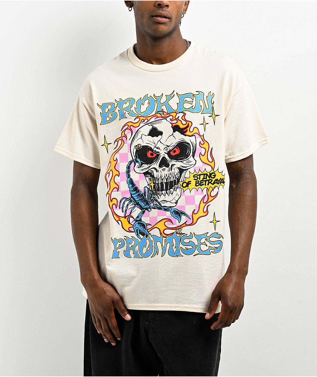 Broken Promises Sting of Betrayal Natural T-Shirt