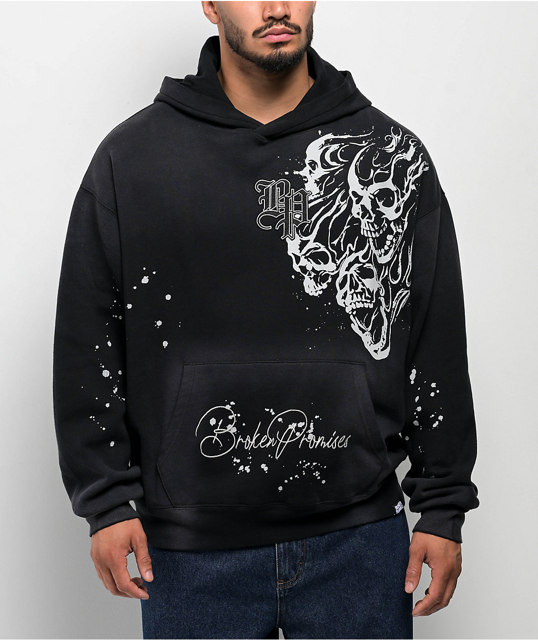 Broken Promises Storm Of Chaos Black Hoodie