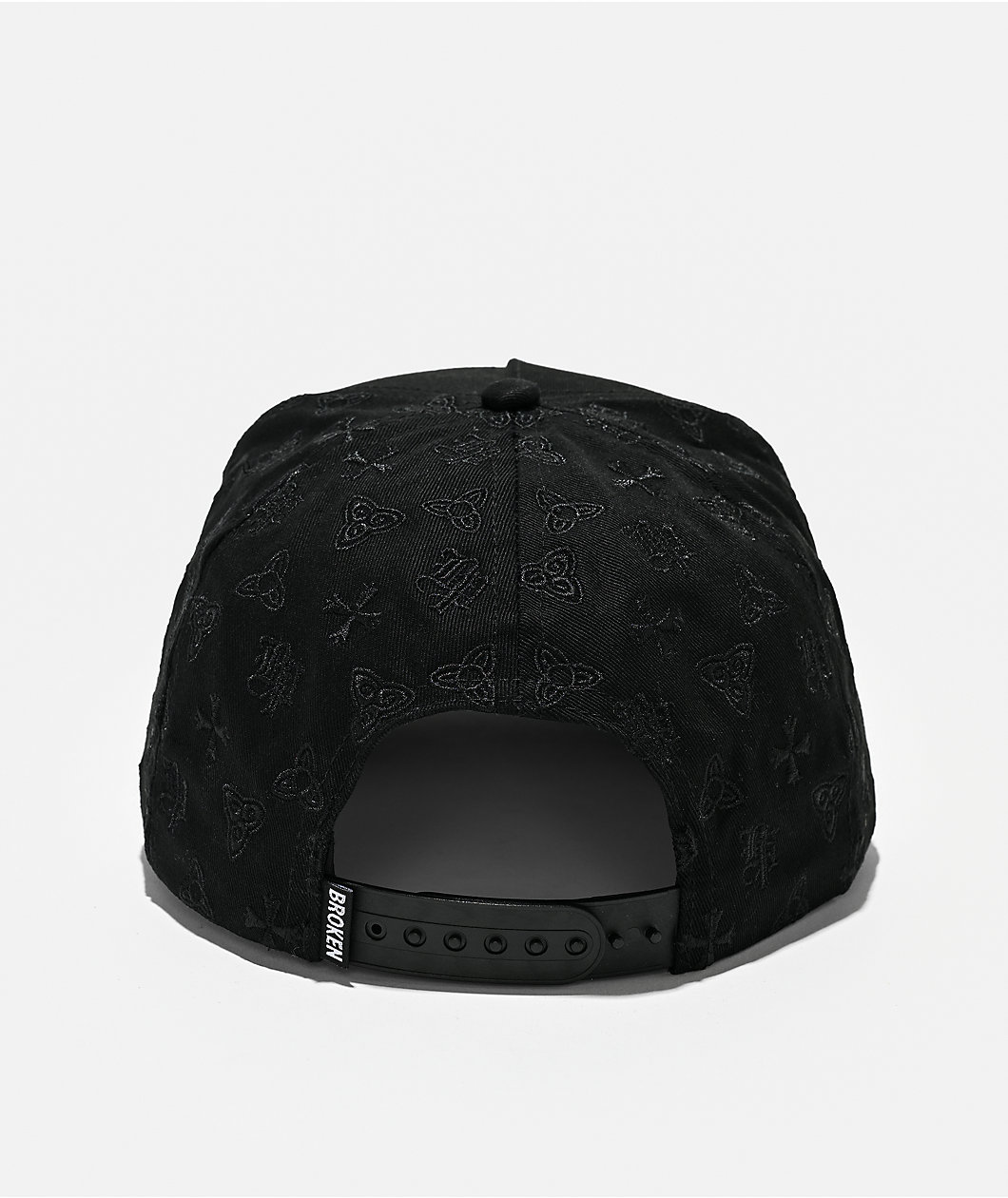 Broken Promises Surrender Studded Black Snapback Hat