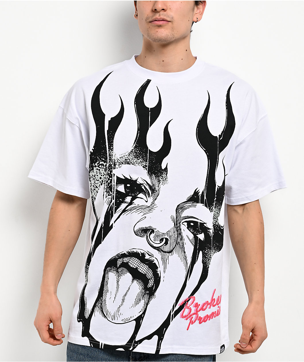 Broken Promises Taste White T-Shirt