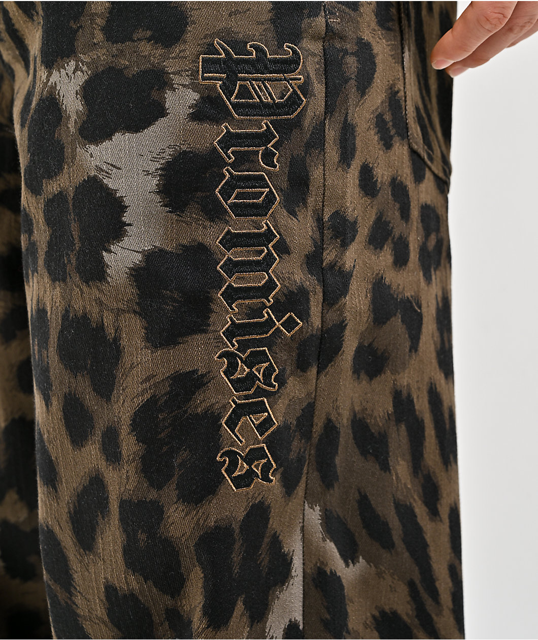 Broken Promises Wild Leopard Brown Jeans