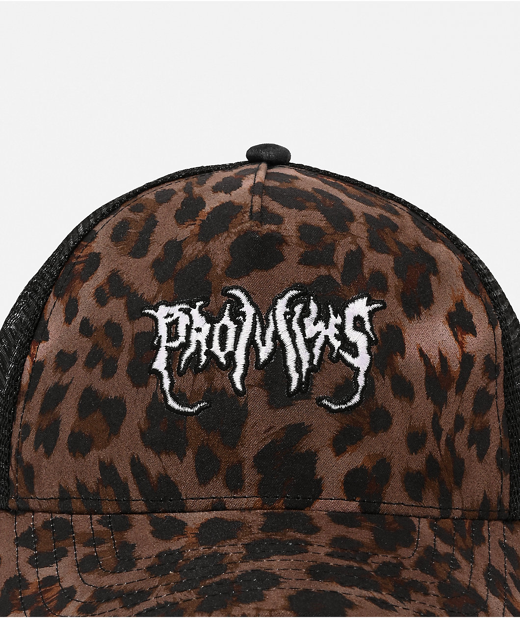 Broken Promises Wild Youth Brown Cheetah Print Trucker Hat