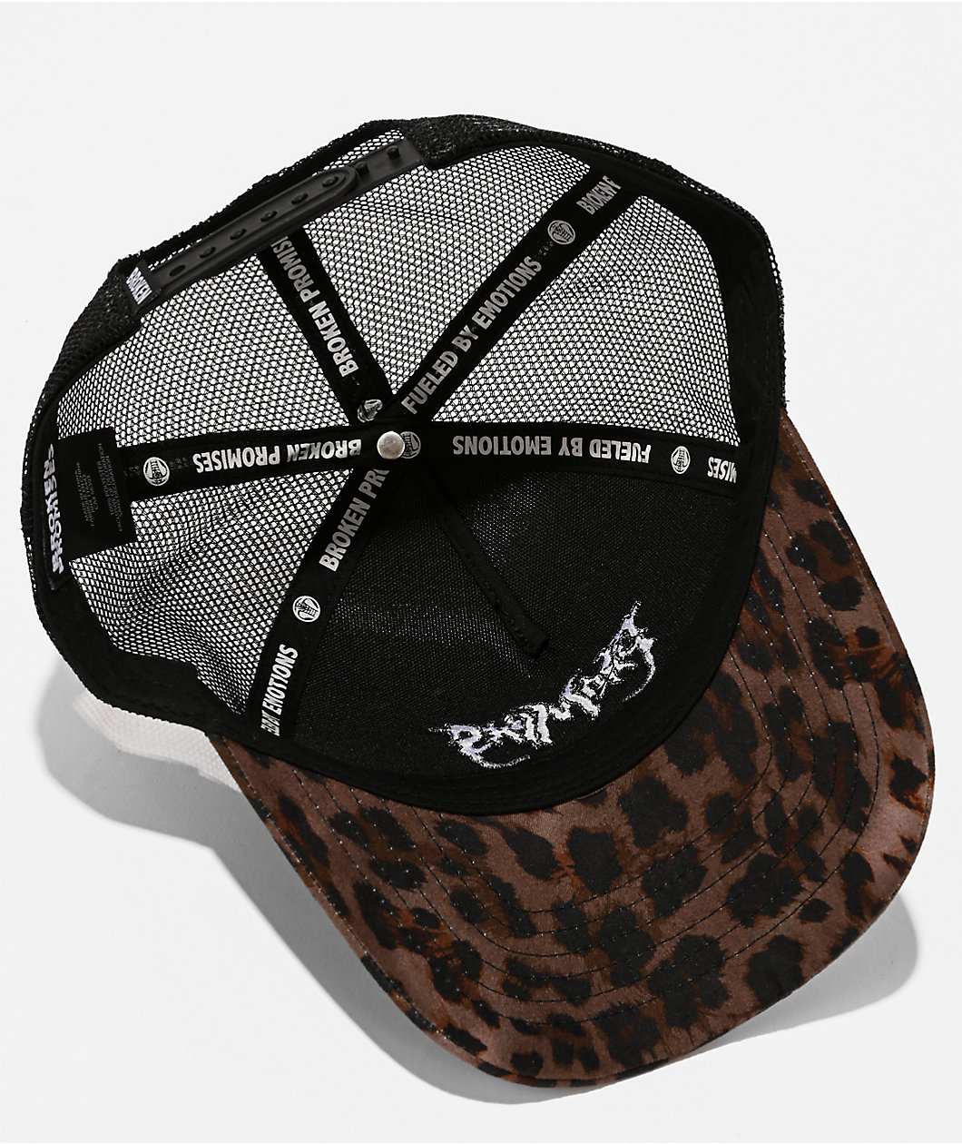 Broken Promises Wild Youth Brown Cheetah Print Trucker Hat