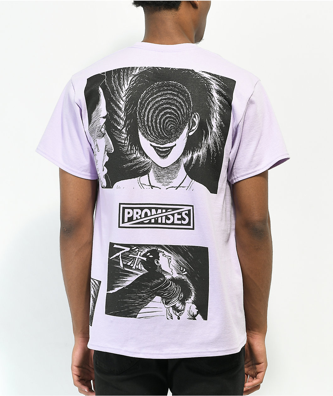 Broken Promises x Junji Ito The Scar Light Purple T-Shirt