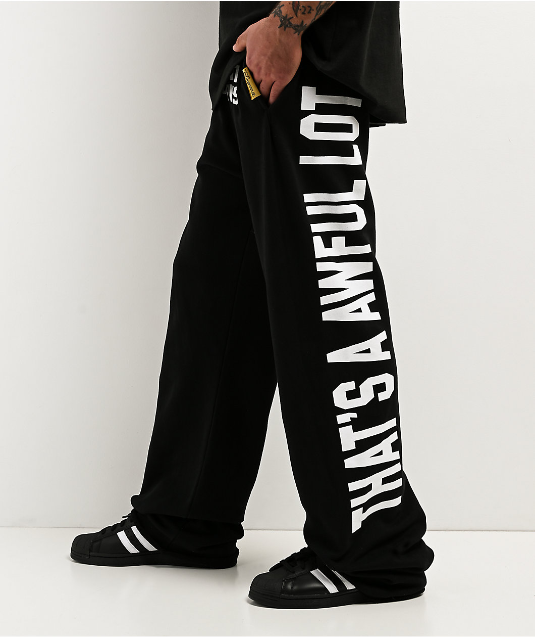 Broken Promises x That's A Awful Lot Of Cough Syrup Classic Black Sweatpants