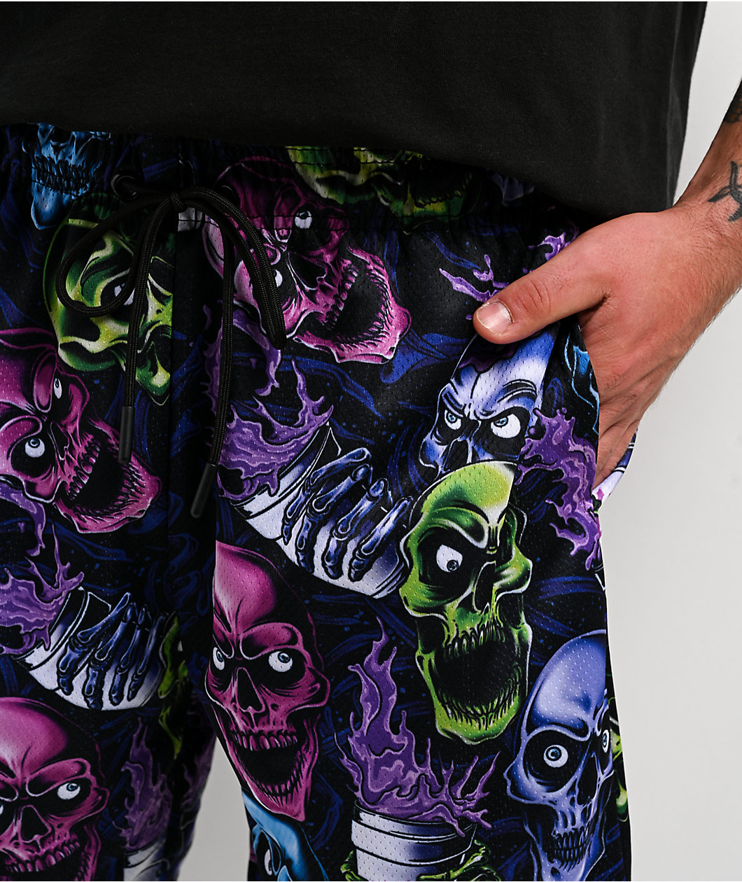 Broken Promises x That's A Awful Lot Of Cough Syrup Drank Mesh Shorts