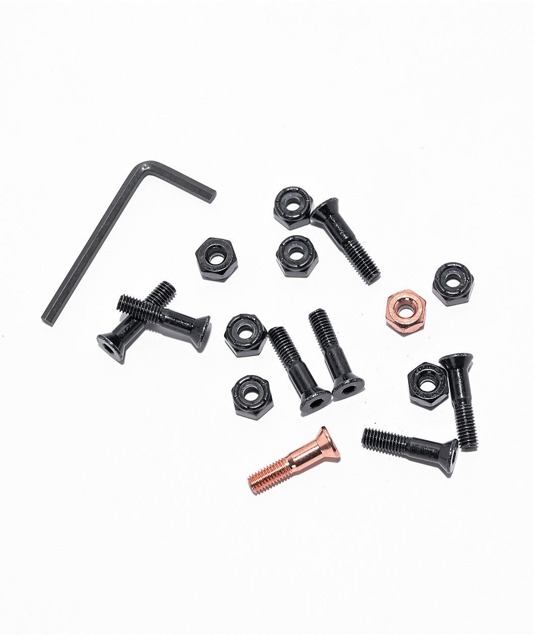 Bronze 56K .875" Allen Skateboard Hardware