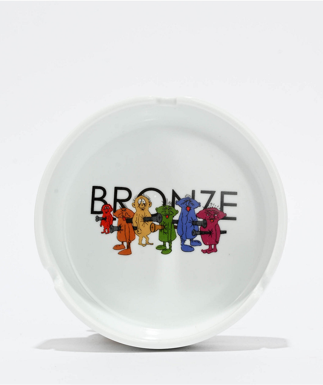 Bronze 56K Bolt Boys White Ashtray
