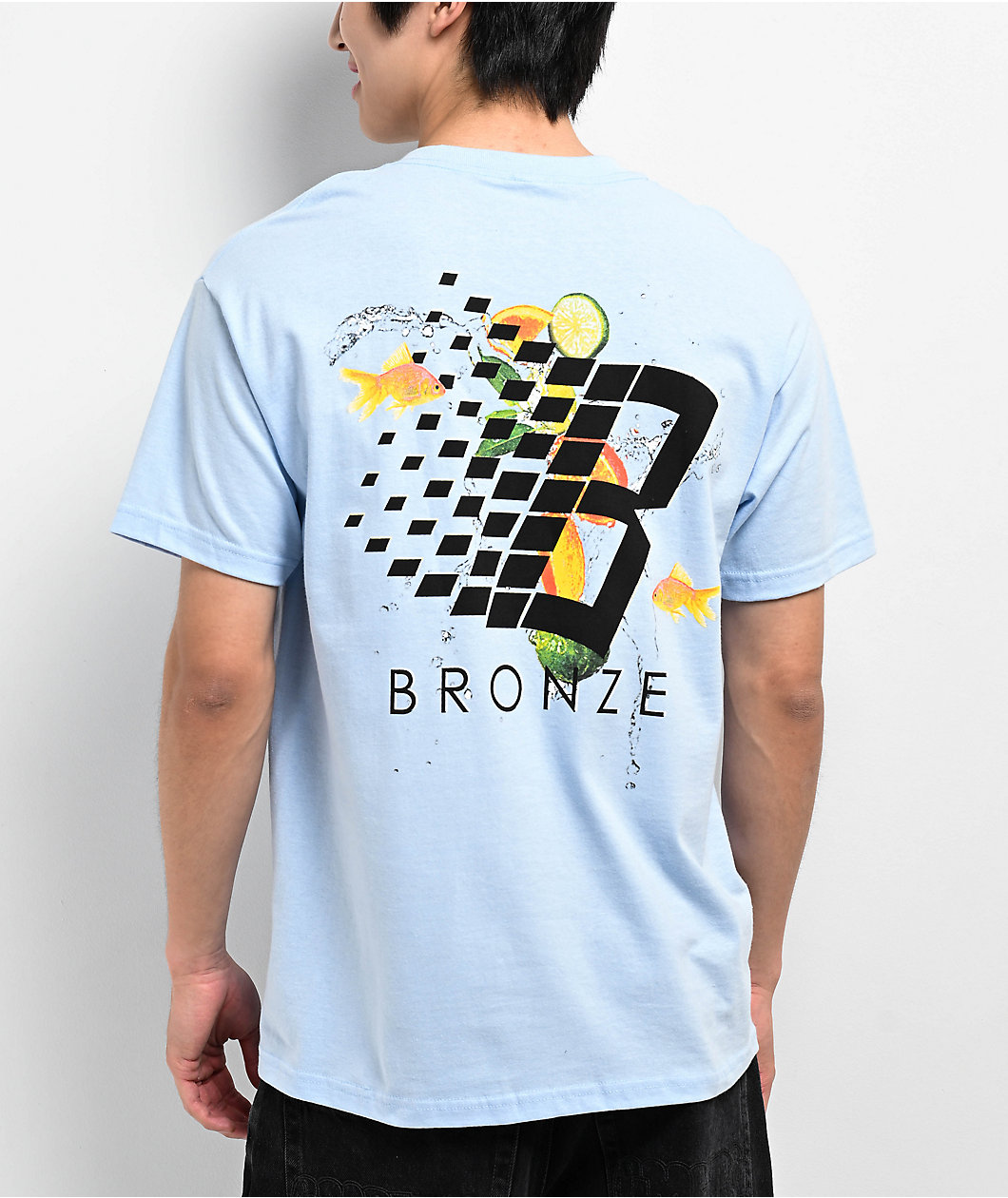 Bronze 56K Cirtrus Logo Powder Blue T-Shirt