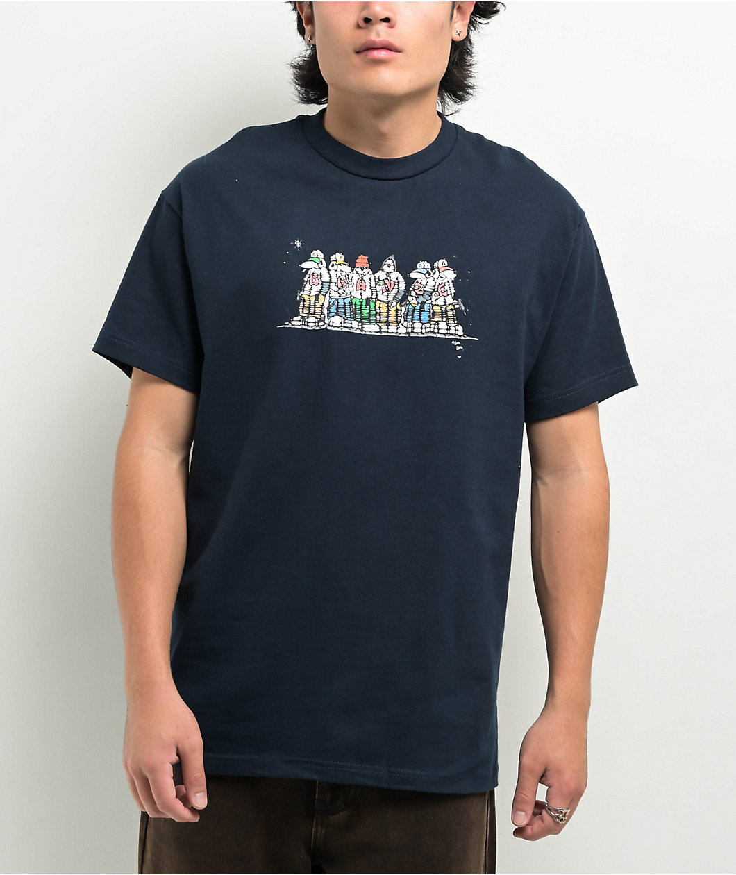 Bronze 56K Dog Gang Navy T-Shirt