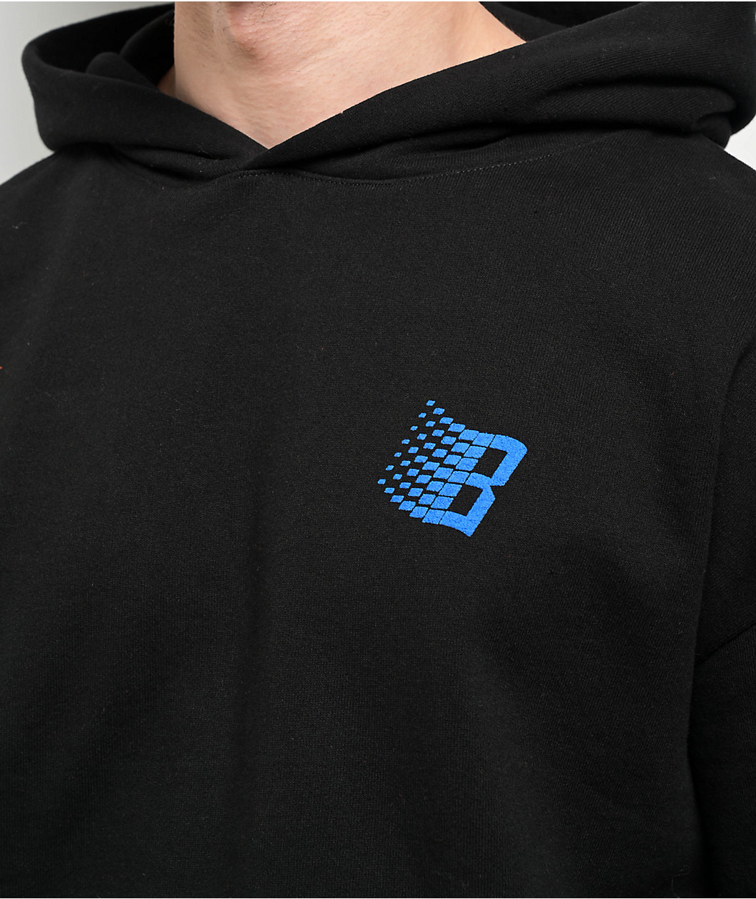 Bronze 56K Logo Puff Print Black Hoodie