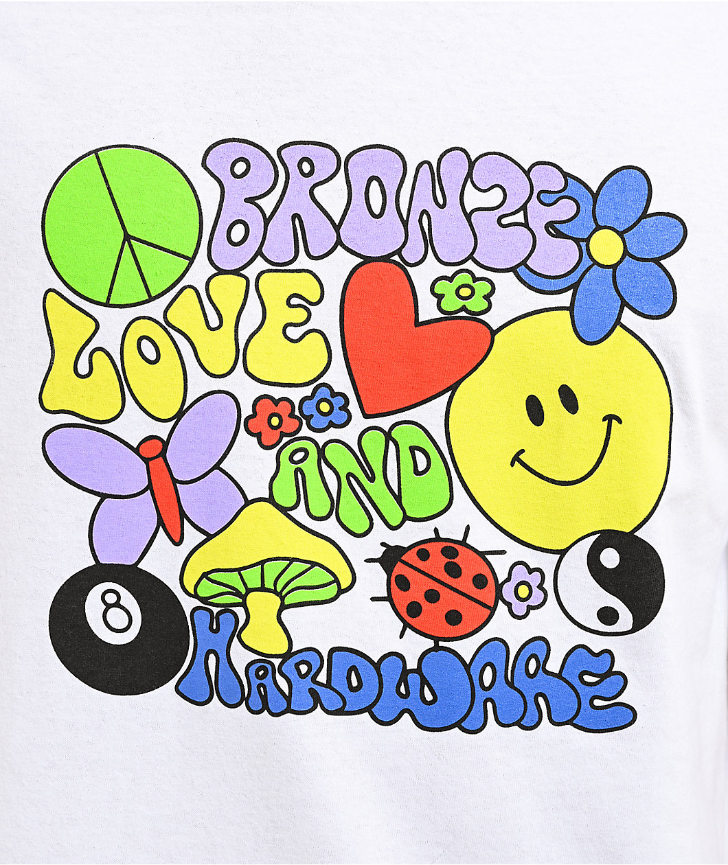 Bronze 56K Love & Hardware White T-Shirt