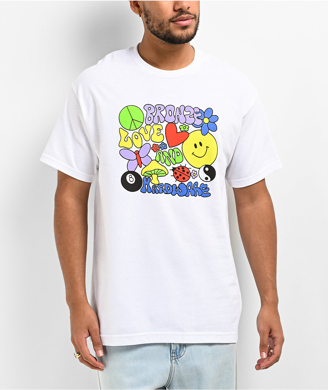 Bronze 56K Love & Hardware White T-Shirt